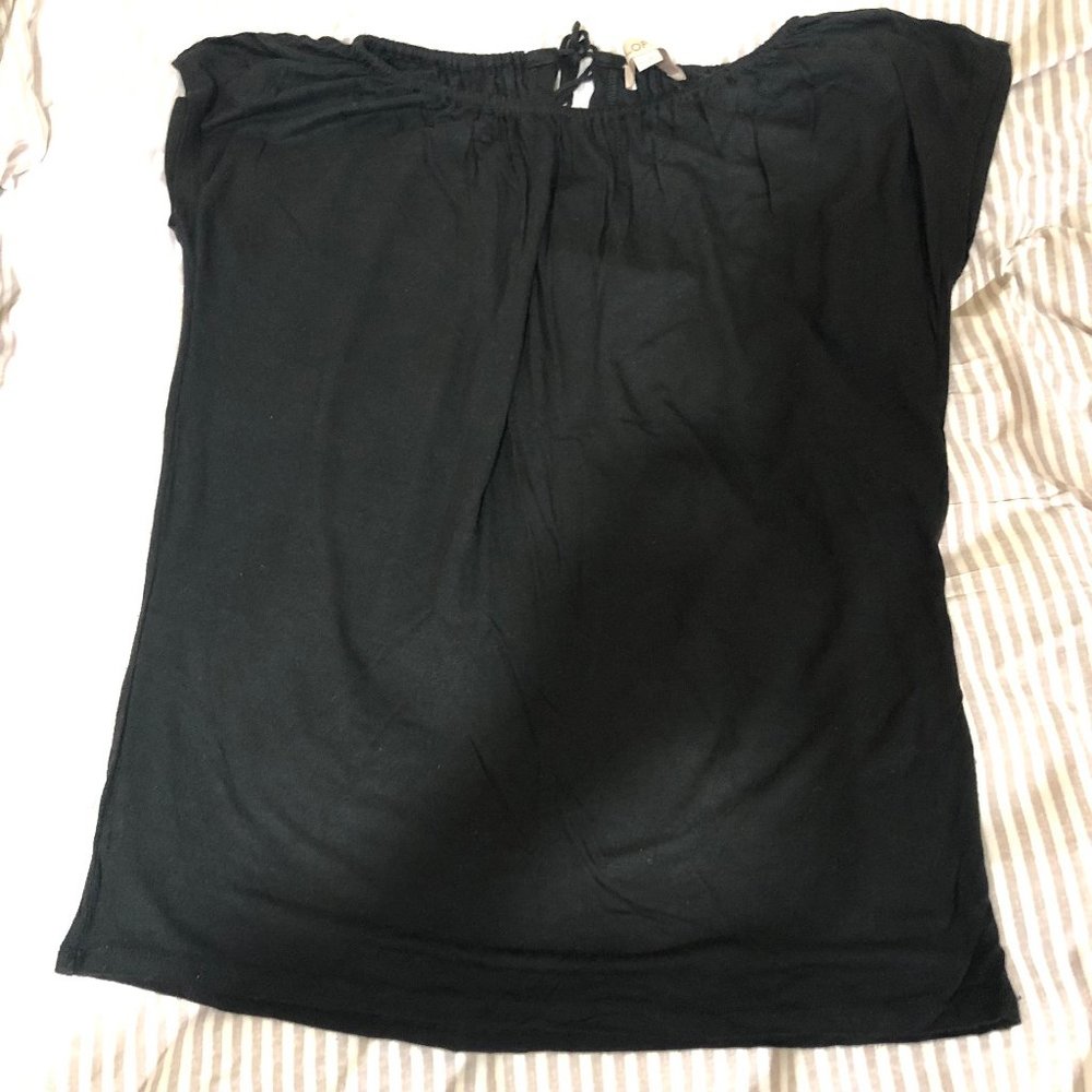 LOFT black shirt/blouse size XS